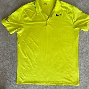 Nike Yellow Performance Polo Shirt